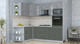 Миниатюра изображения товара Кухонный гарнитур Интерлиния Мила Пластик 1.68x2.4 LV (оксид темный/шторм/травертин серый)