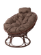 Миниатюра изображения товара Кресло садовое M-Group Папасан Home мини / 12870205 (коричневый ротанг/какао подушка)