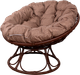 Миниатюра изображения товара Кресло садовое M-Group Папасан Home / 12860205 (коричневый ротанг/какао подушка)