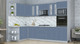 Миниатюра изображения товара Кухонный гарнитур Интерлиния Мила Пластик 1.68x3.0 LV (арктический/арктический/белый гранит)