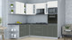 Миниатюра изображения товара Кухонный гарнитур Интерлиния Мила Пластик 1.88x2.4 LV (зефирный/шторм/кастилло темный)