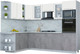 Миниатюра изображения товара Кухонный гарнитур Интерлиния Мила Пластик 1.88x2.8 LV (зефирный/оксид темный/серый каспий)
