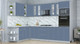 Миниатюра изображения товара Кухонный гарнитур Интерлиния Мила Пластик 1.88x3.0 LV (арктический/арктический/белый гранит)