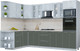 Миниатюра изображения товара Кухонный гарнитур Интерлиния Мила Пластик 1.88x3.0 LV (оксид светлый/шторм/травертин серый)