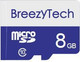 Миниатюра изображения товара Карта памяти BreezyTech MicroSD 8GB Class 6 (без адаптера)