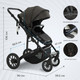 Миниатюра изображения товара Детская универсальная коляска Sweet Baby Amare GL 3в1 (коричневый)
