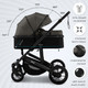 Миниатюра изображения товара Детская универсальная коляска Sweet Baby Amare GL 3в1 (коричневый)