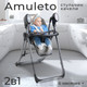 Миниатюра изображения товара Стульчик для кормления Sweet Baby Amuleto (стальной серый)