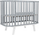 Миниатюра изображения товара Детская кровать-трансформер Sweet Baby Belloni 3в1 с маятником (серый/белый)