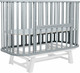 Миниатюра изображения товара Детская кровать-трансформер Sweet Baby Belloni 3в1 с маятником (серый/белый)