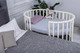Миниатюра изображения товара Детская кровать-трансформер Sweet Baby Brillantezza 7в1 на колесах (белый/серый)