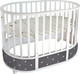 Миниатюра изображения товара Детская кровать-трансформер Sweet Baby Brillantezza 7в1 на колесах (белый/серый)