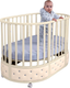 Миниатюра изображения товара Детская кровать-трансформер Sweet Baby Brillantezza 7в1 на колесах (слоновая кость)