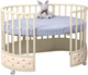 Миниатюра изображения товара Детская кровать-трансформер Sweet Baby Brillantezza 7в1 на колесах (слоновая кость)