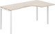 Миниатюра изображения товара Письменный стол Norden 140x90x75 Правый / SG.231.OL.44.WH.R (белый/дуб светлый)