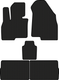 Миниатюра изображения товара Комплект ковриков для авто Alicosta 2551_1 для Jaguar XJ VIII седан Long LWB/X350 2003-2009 (EVA соты, черный)