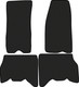 Миниатюра изображения товара Комплект ковриков для авто Alicosta 2552_1 для Jeep Grand Cherokee I SUV/ZJ 1992-1998 (EVA соты, черный)
