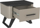 Миниатюра изображения товара Прикроватная тумба Олмеко Фиделия 76.07 (серый камень/мрамор черный)