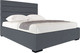 Миниатюра изображения товара Двуспальная кровать Мебельград Гранда 1800 с подъемным ортопед. основанием и бельевым ящиком (альба темно-серый)