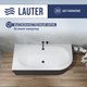 Миниатюра изображения товара Ванна акриловая Lauter Bliss 150 L / 21201051L (с каркасом и черным подголовником)