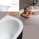 Миниатюра изображения товара Ванна акриловая Lauter Bliss 150 L / 21201051L (с каркасом и черным подголовником)