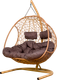 Миниатюра изображения товара Кресло подвесное M-Group Добрыня / 11460515 (бежевый ротанг/какао подушка)