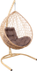 Миниатюра изображения товара Кресло подвесное M-Group Капля Home / 11830505 (бежевый ротанг/какао подушка)