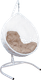 Миниатюра изображения товара Кресло подвесное M-Group Капля Home / 11830101 (белый ротанг/лен подушка)