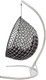 Миниатюра изображения товара Кресло подвесное M-Group Капля Люкс / 11034602 (белый/черный ротанг/бордовая подушка)
