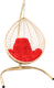 Миниатюра изображения товара Кресло подвесное M-Group Капля / 11020506 (бежевый ротанг/красная подушка)
