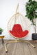 Миниатюра изображения товара Кресло подвесное M-Group Капля / 11020506 (бежевый ротанг/красная подушка)