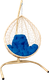 Миниатюра изображения товара Кресло подвесное M-Group Капля / 11020510 (бежевый ротанг/синяя подушка)