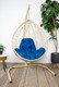 Миниатюра изображения товара Кресло подвесное M-Group Капля / 11020510 (бежевый ротанг/синяя подушка)