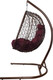 Миниатюра изображения товара Кресло подвесное M-Group Капля складное / 11500202 (коричневый ротанг/бордовая подушка)