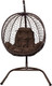 Миниатюра изображения товара Кресло подвесное M-Group Капля складное / 11500205 (коричневый ротанг/коричневая подушка)