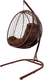 Миниатюра изображения товара Кресло подвесное M-Group Капля складное / 11500205 (коричневый ротанг/коричневая подушка)