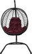 Миниатюра изображения товара Кресло подвесное M-Group Капля складное / 11500402 (черный ротанг/бордовая подушка)