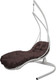 Миниатюра изображения товара Кресло подвесное M-Group Лежачее / 11640105 (белый/коричневая подушка)