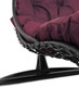 Миниатюра изображения товара Кресло подвесное M-Group Лежачее / 11640202 (коричневый/бордовая подушка)