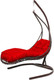 Миниатюра изображения товара Кресло подвесное M-Group Лежачее / 11640206 (коричневый/красная подушка)