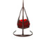 Миниатюра изображения товара Кресло подвесное M-Group Лежачее / 11640206 (коричневый/красная подушка)