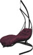Миниатюра изображения товара Кресло подвесное M-Group Лежачее / 11640402 (черный/бордовая подушка)