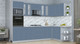 Миниатюра изображения товара Кухонный гарнитур Интерлиния Мила Пластик 1.68x3.0 PR (арктический/арктический/белый гранит)