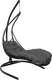 Миниатюра изображения товара Кресло подвесное M-Group Лежачее / 11640409 (черный/серая подушка)