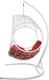 Миниатюра изображения товара Кресло подвесное M-Group Орех / 11600106 (белый ротанг/красная подушка)