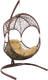 Миниатюра изображения товара Кресло подвесное M-Group Орех / 11600201 (коричневый ротанг/бежевая подушка)