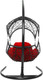 Миниатюра изображения товара Кресло подвесное M-Group Орех / 11600406 (черный ротанг/красная подушка)