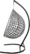 Миниатюра изображения товара Кресло подвесное M-Group Капля Люкс / 11034105 (черный/белый ротанг/коричневая подушка)