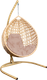 Миниатюра изображения товара Кресло подвесное M-Group Капля Люкс / 11030501 (бежевый ротанг/бежевая подушка)