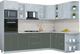 Миниатюра изображения товара Кухонный гарнитур Интерлиния Мила Пластик 1.88x2.8 PR (оксид светлый/шторм/травертин серый)